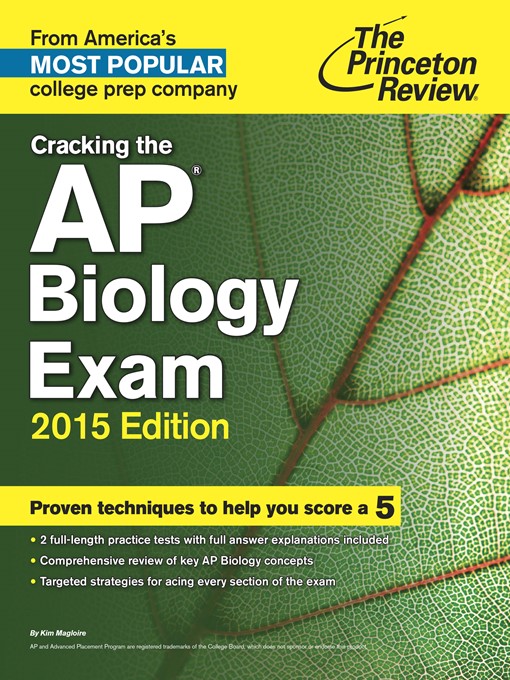 Title details for Cracking the AP Biology Exam, 2015 Edition by Princeton Review - Available